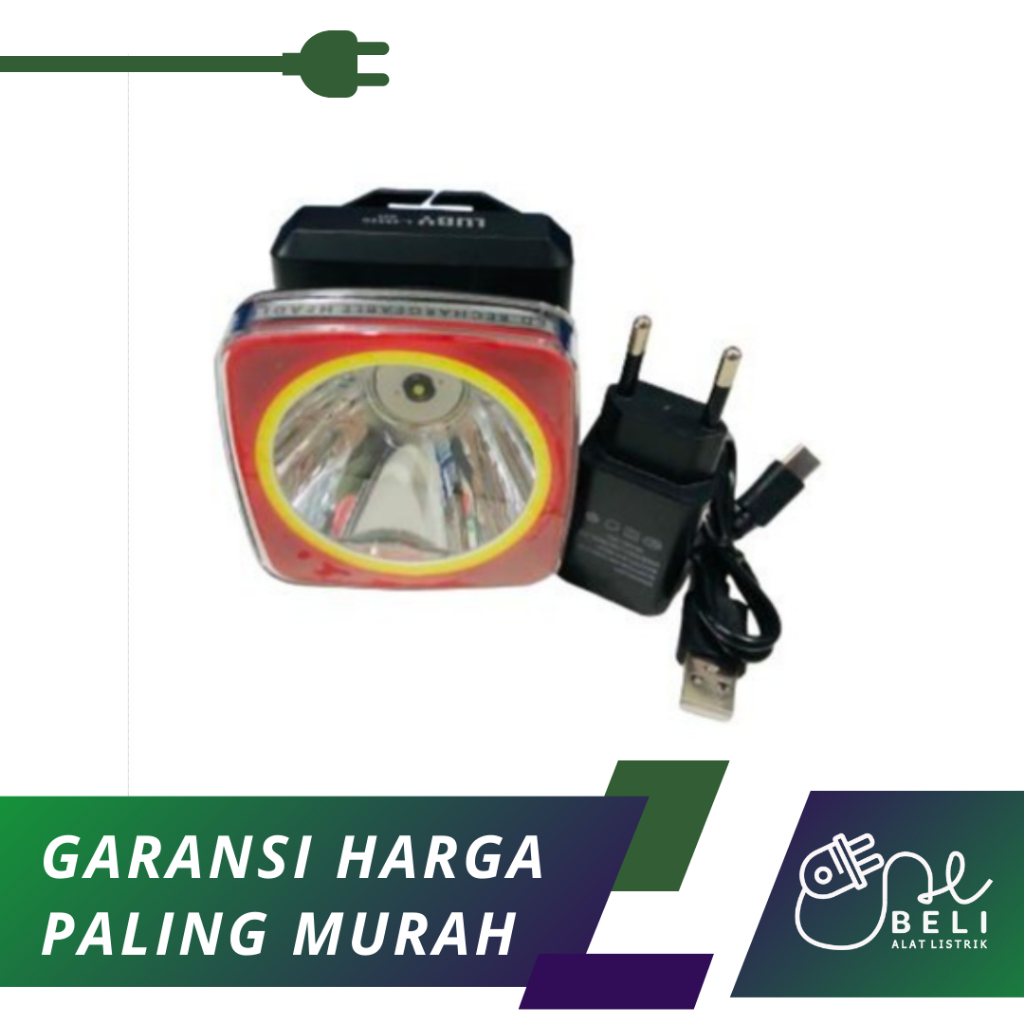 Senter Kepala Luby L-2895C 20 Watt Cahaya Putih