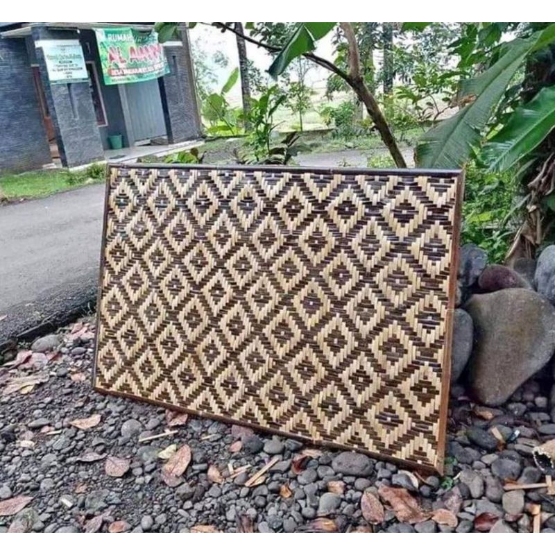 anyaman bambu/Gedeg Motif mbois