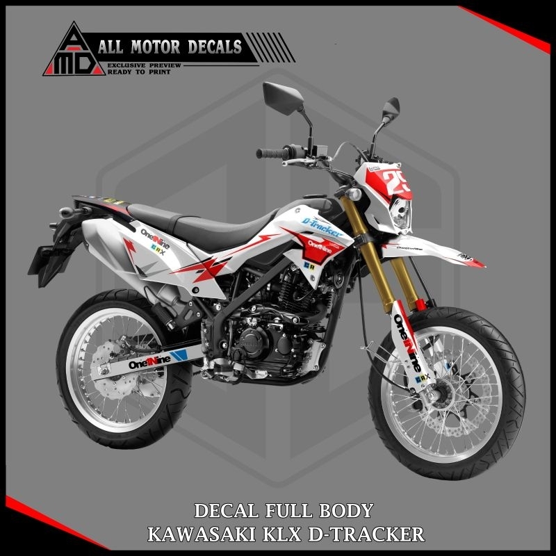STICKER FULLBODY KLX D-TRACKER 150 SE / DECAL KAWASAKI KLX DTRACKER 150 / STRIPING MOTOR KLX D TRACK