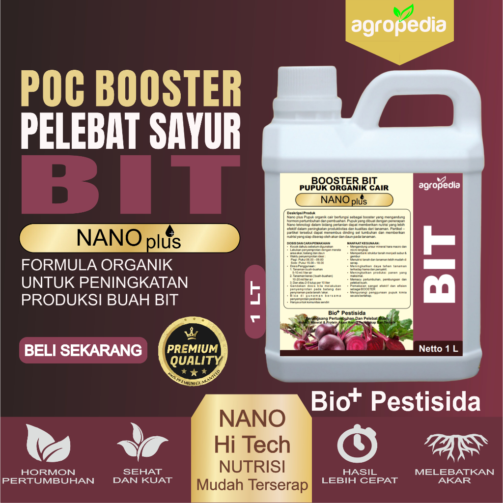 AMINO BOOSTER Pupuk Buah BIT Cepat Berbuah, Perangsang Buah BIT Cepat Bersar, Pupuk  Pelebat Buah BI
