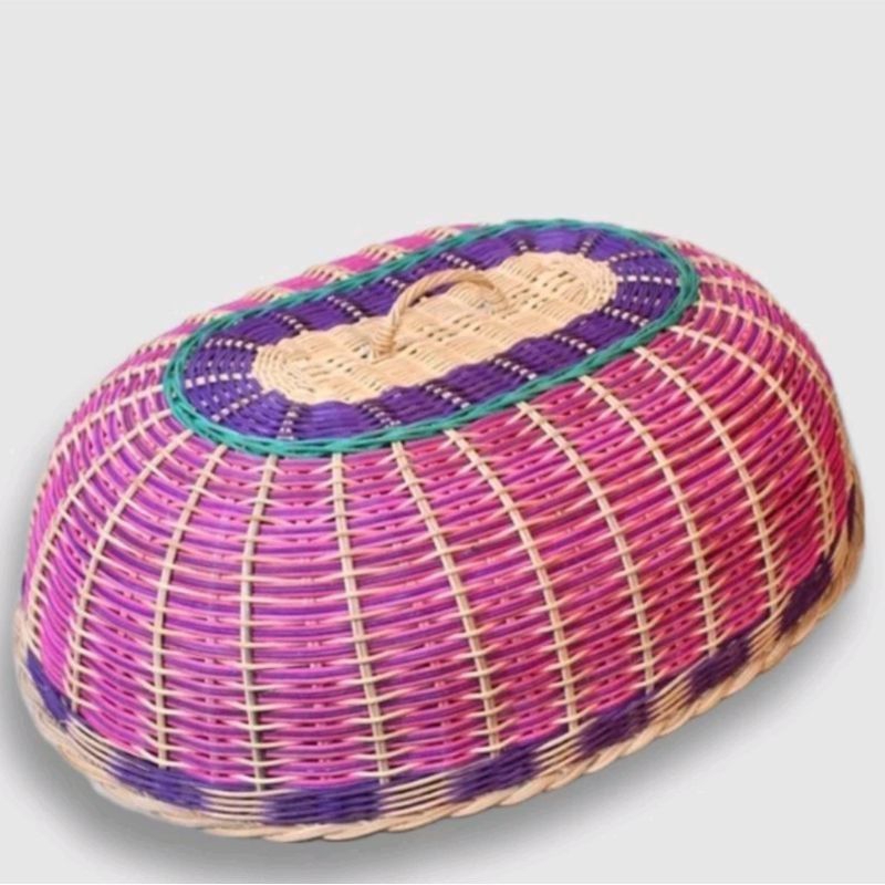 Tudung saji rotan asli / penutup makanan jumbo