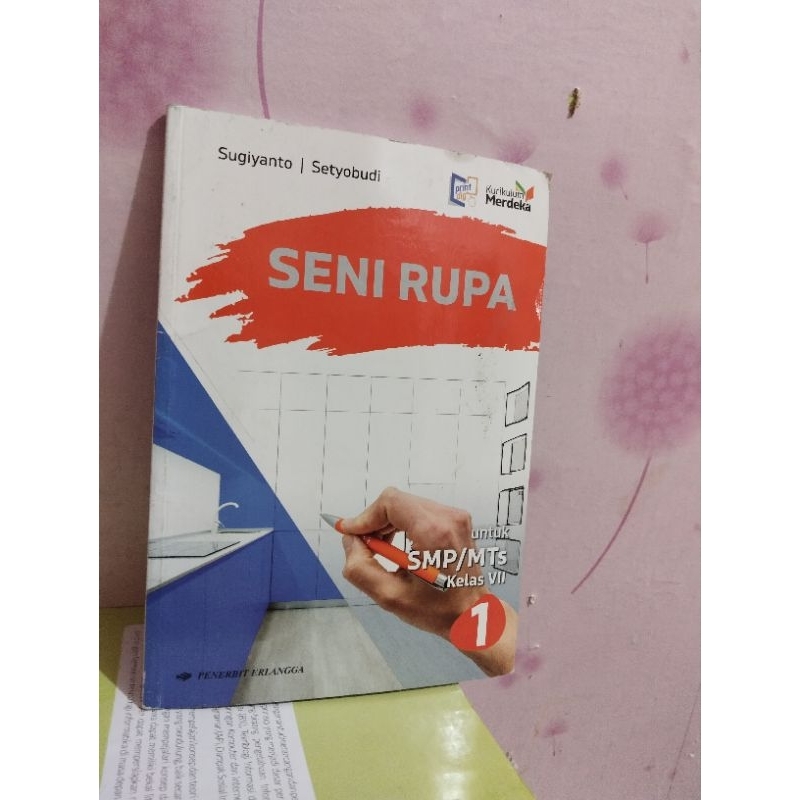 buku seni rupa/sbk kelas 7 VII 1 smp mts erlangga kurmer kurikulum merdeka