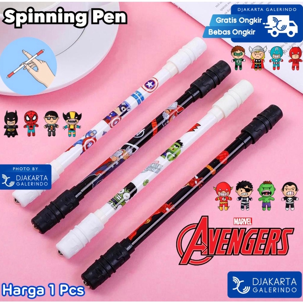 

Potongan 15 Pembelian Pertama Spinning Pen Pulpen Putar Karakter Anti Stress Pena Pulpen Putar Mainan Anak Pen Spinner Balance A119