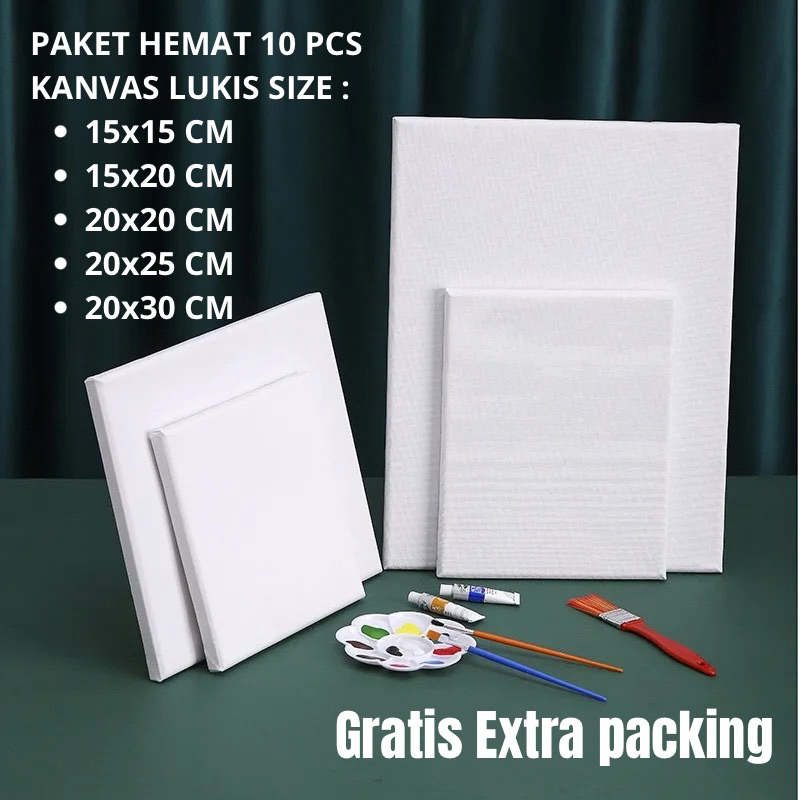 

kanvas lukis 20x20 10 pcs paket kanvas lukis 30x20 10pcs