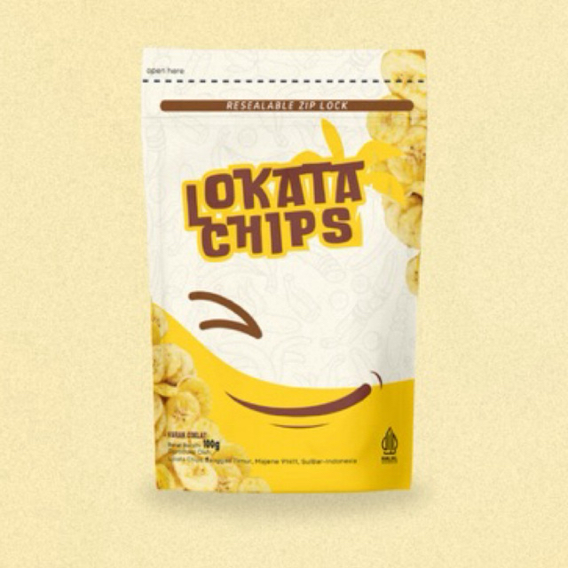 

Kripik Pisang Cokelat Bubuk 100g by.lokatachips