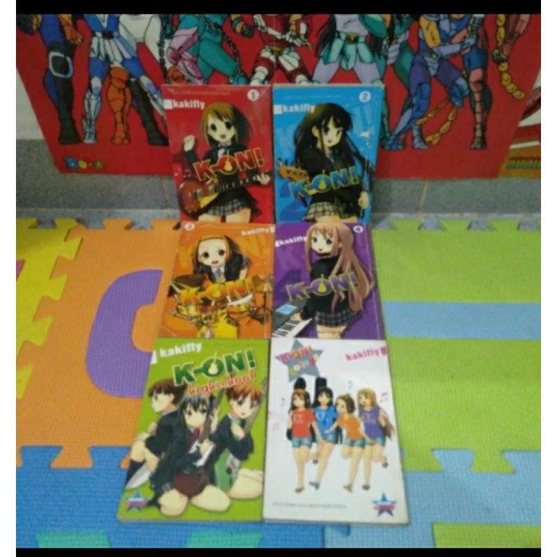 komik full set tamat k on 1-4 end + k on highschool + k on  college