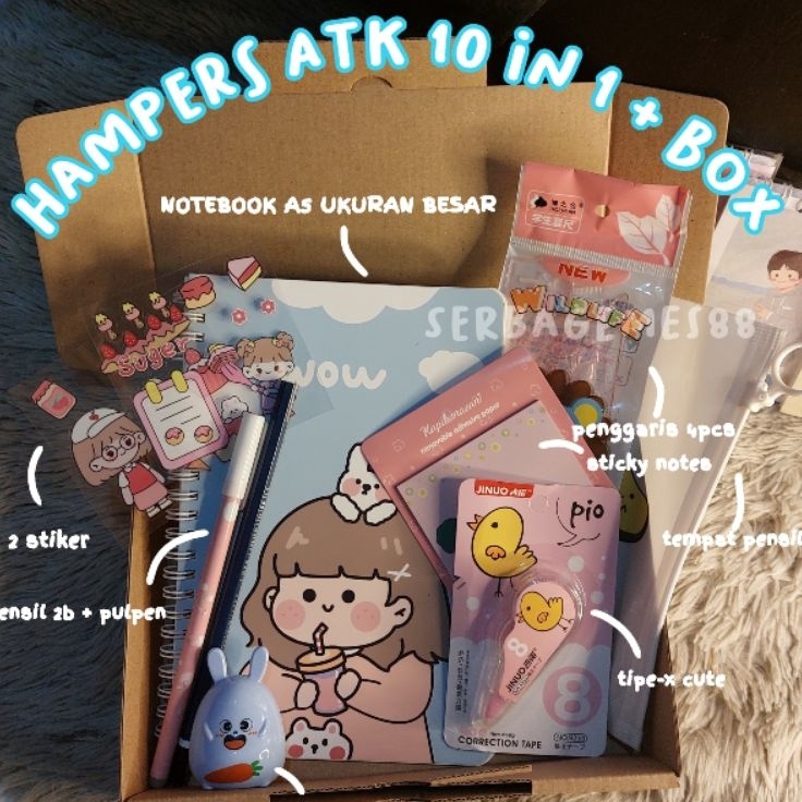 

Grosir Terkini serbagemes88 PAKET ALAT TULIS 1 in 1 HAMPERS KADO GIFT STATIONERY SET FANCY ALAT TULIS SET STATIONERY SET PULPEN DAN BUKU
