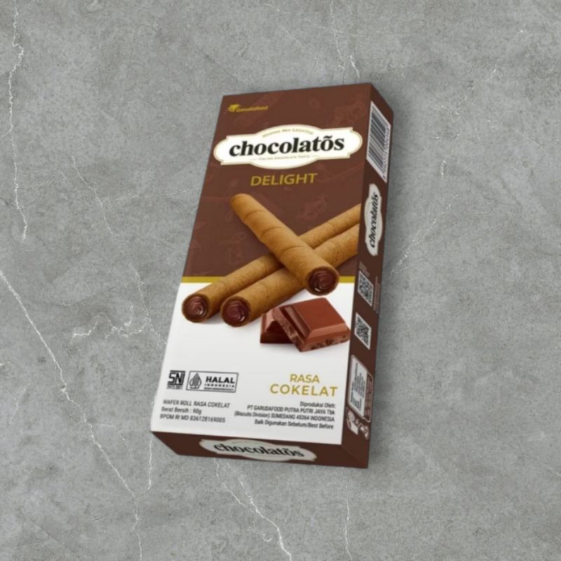 

chocolatos delight wafer roll 90 gr ngabisin stok