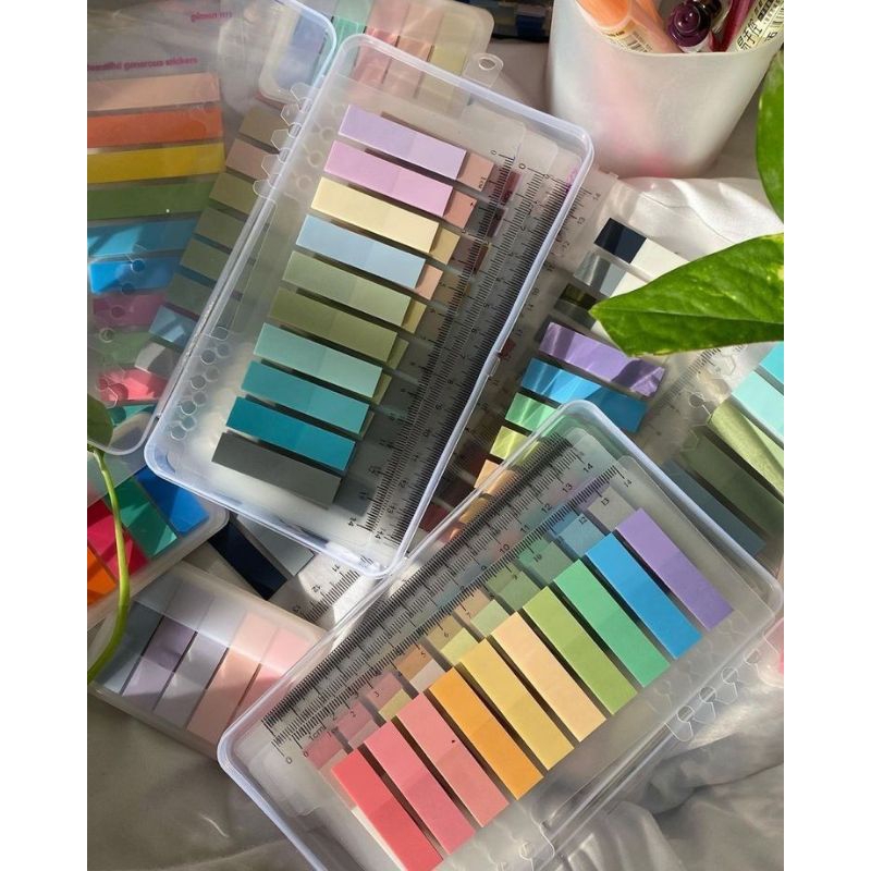 

✨️Sticky notes Penanda Buku aesthetic dengan warna soft