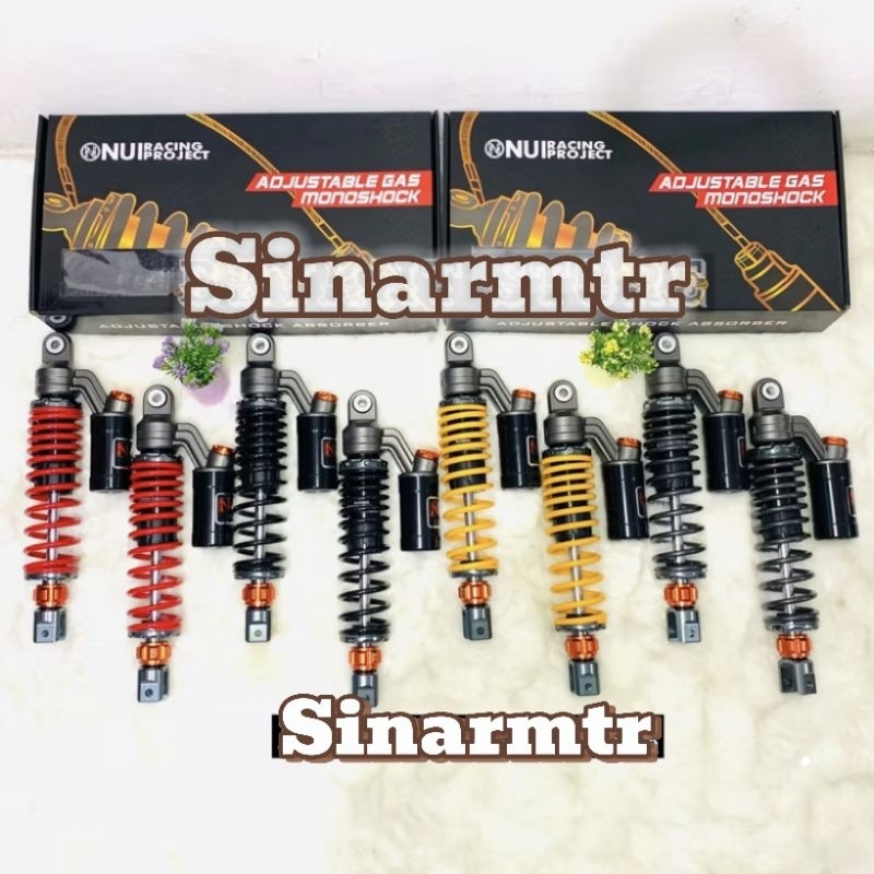 Shock breaker NUI Racing Project model KTC Extreme klik Rebound fungsi 305MM 335MM 350MM Aerox Nmax 