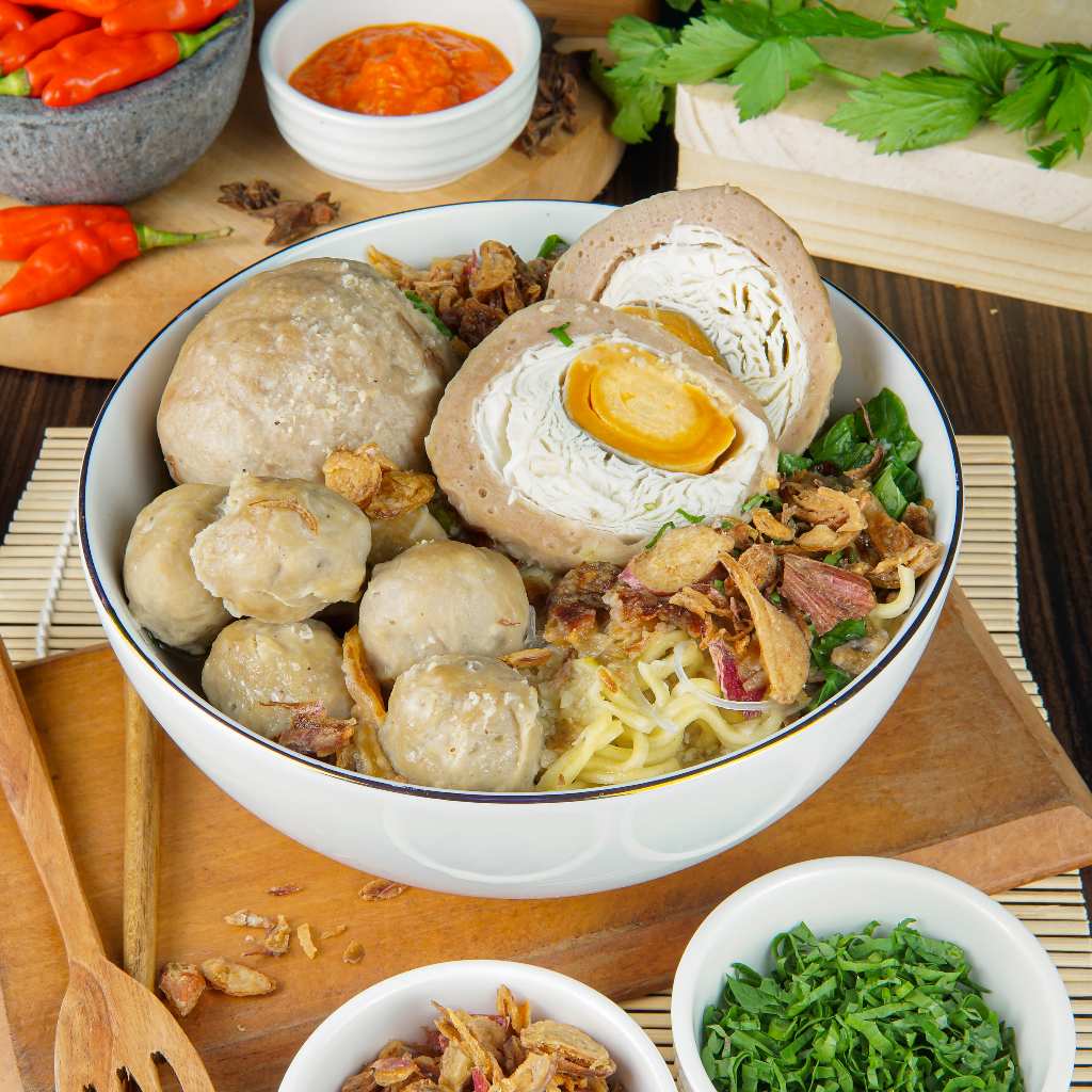 

Bakso Sapi Isi Telur Asin Bakso Frozen Pak Amin Bumbu Komplit