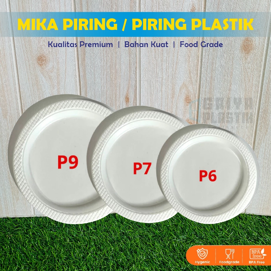 Piring Plastik Ukuran 6 | Piring Plastik Ukuran 7 | Piring Plastik Ukuran 9 | Piring P6 P7 P9 | Lepe