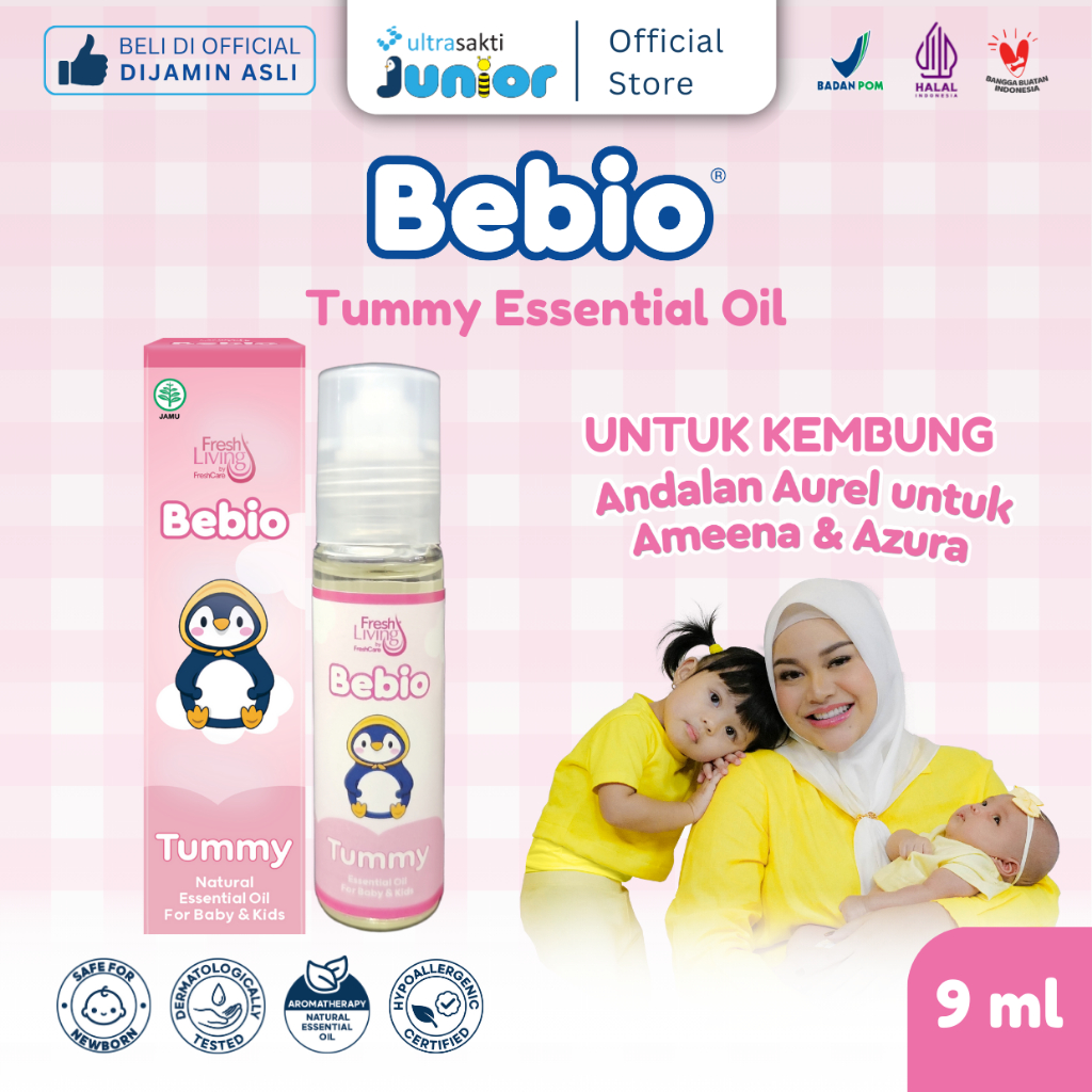 BEBIO Essential Oil Bayi dan Anak Tummy - 9 ml