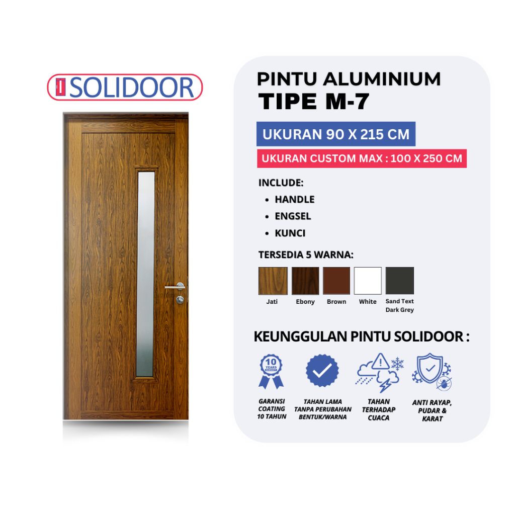 Pintu Aluminium SOLIDOOR M-7