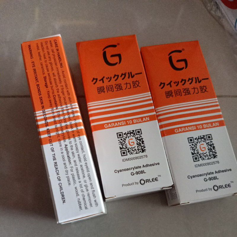 

SATU PACK LEM G 908 ORLEE LEM SUPER BERKUALITAS SERBAGUNA