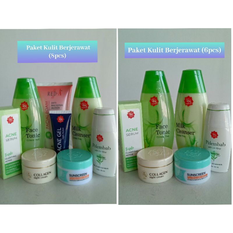 Viva Paket Lengkap Kulit Berjerawat 8pcs/Viva Paket Kulit Berjerawat 6pcs