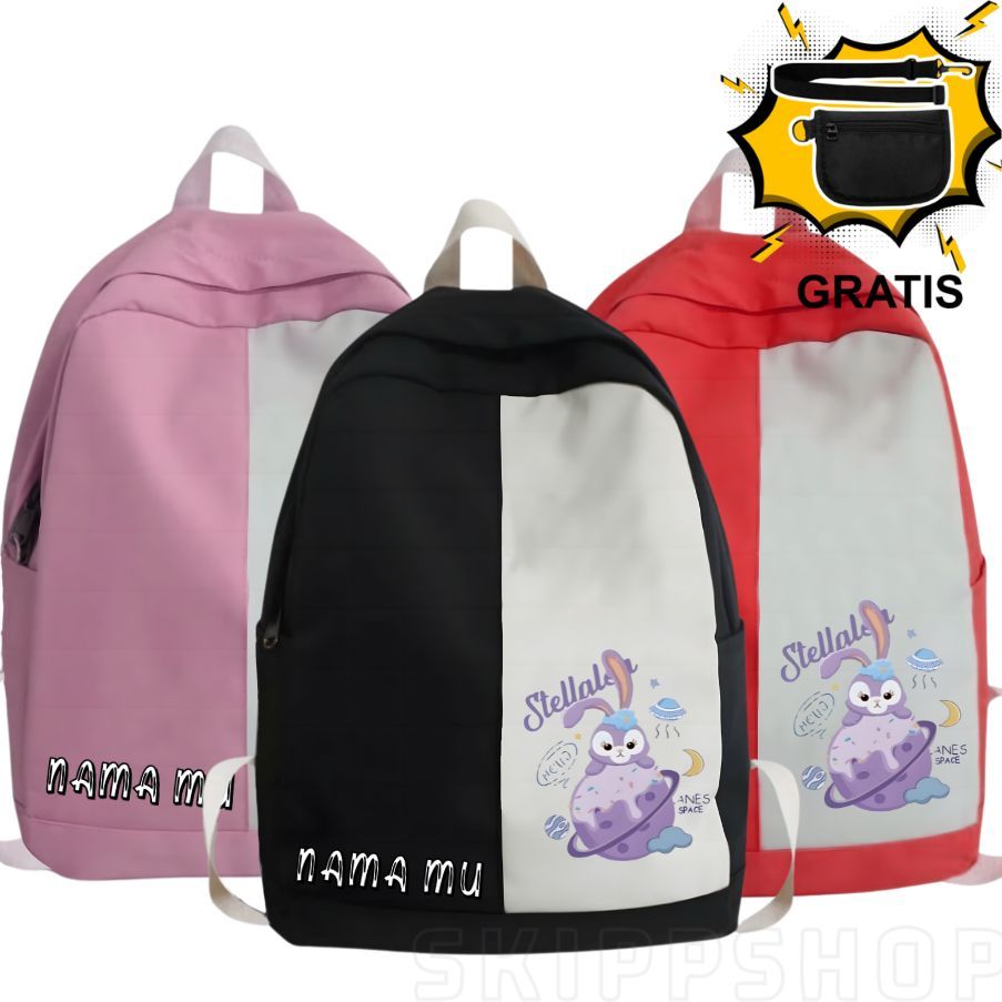 Tas Ransel Sekolah Stella Lou Anak Perempuan Tas Ransel Stella Lou Karakter Lucu Kece FREE NAMA