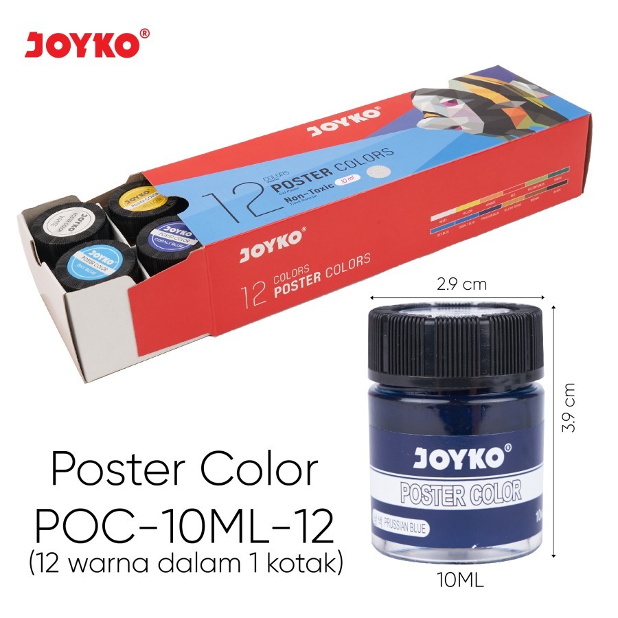 

Cat Poster Poster Color Joyko POC 12 Warna - POC-10ML-12