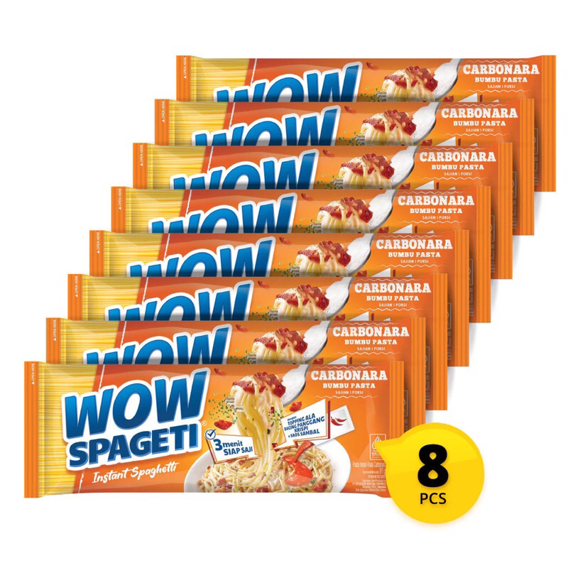 

PAKET 8 Pasta WOW Spageti Creamy Carbonara