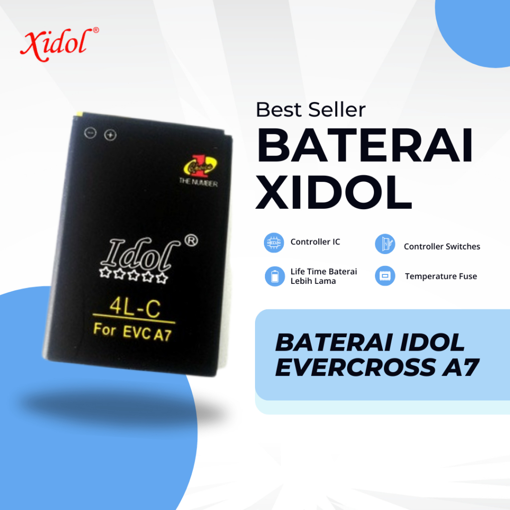 BATERAI XIDOL EVERCROSS A7 BERGARANSI