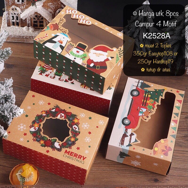 

(8pcs) Kotak Natal K2528 Box Christmas K25