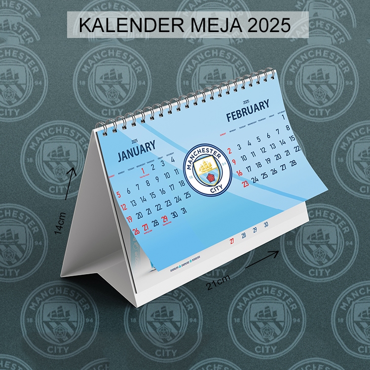 

Kalender 2025 Lengkap Kalender Meja Ukuran Kecil Motif Club bola Mancester City #15