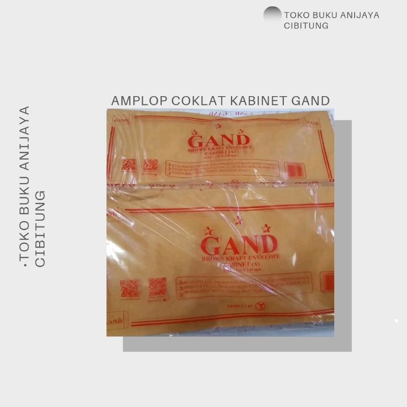 

AMPLOP KABINET GAND COKLAT Kantor