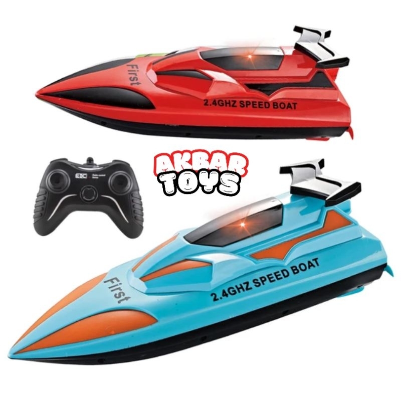 Motor Boat RC Remote Control Kapal Perahu Speed Boat Jet Ski 2.4 Ghz