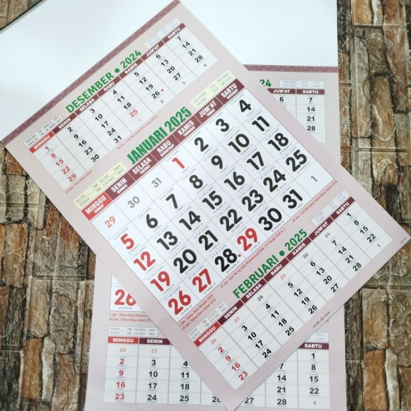 

Kalender Kerja Semilux Full Color 2025