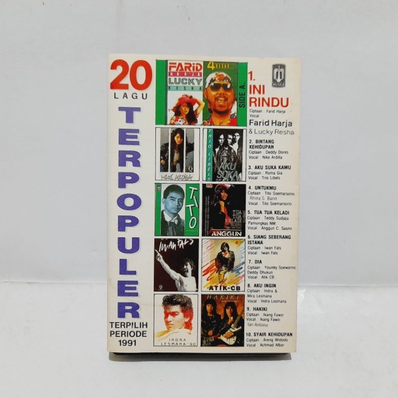 Kaset 20 Lagu Terpopuler Terpilih Periode 1991 - Farid Harja Iwan Fals VA