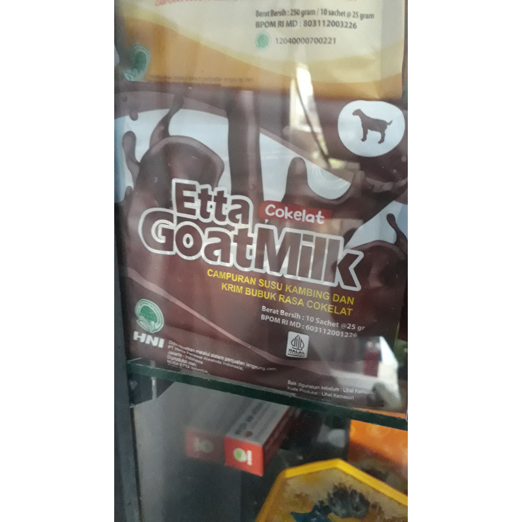 

ETTA GOAT MILK COKELAT 10 SACHET / EGM COKELAT HNI HPAI