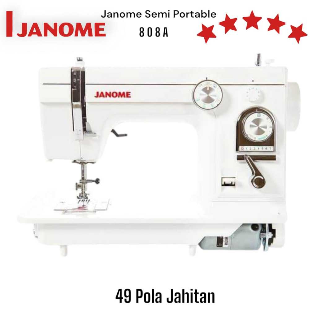 Mesin Jahit - Janome 49 Pola Jahitan - Janome model 808A