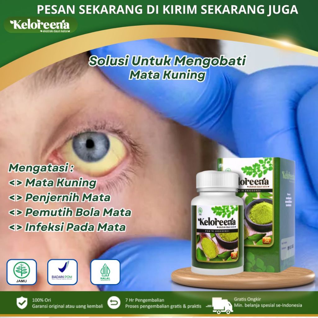 Keloreena - Obat Mata Kuning, Memutihkan Mata Kuning, Hepatitis, Iritasi Pada Mata