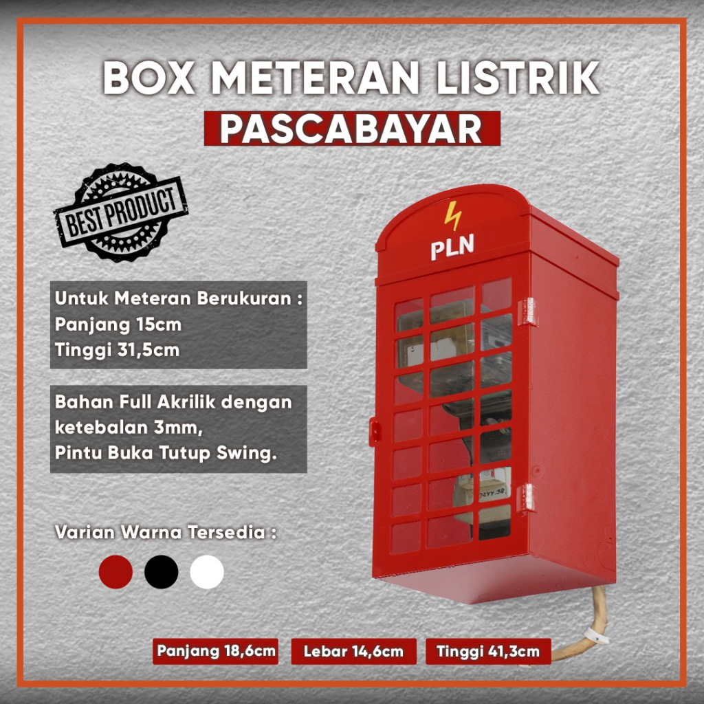 Box Meteran Listrik PLN Akrilik Pascabayar