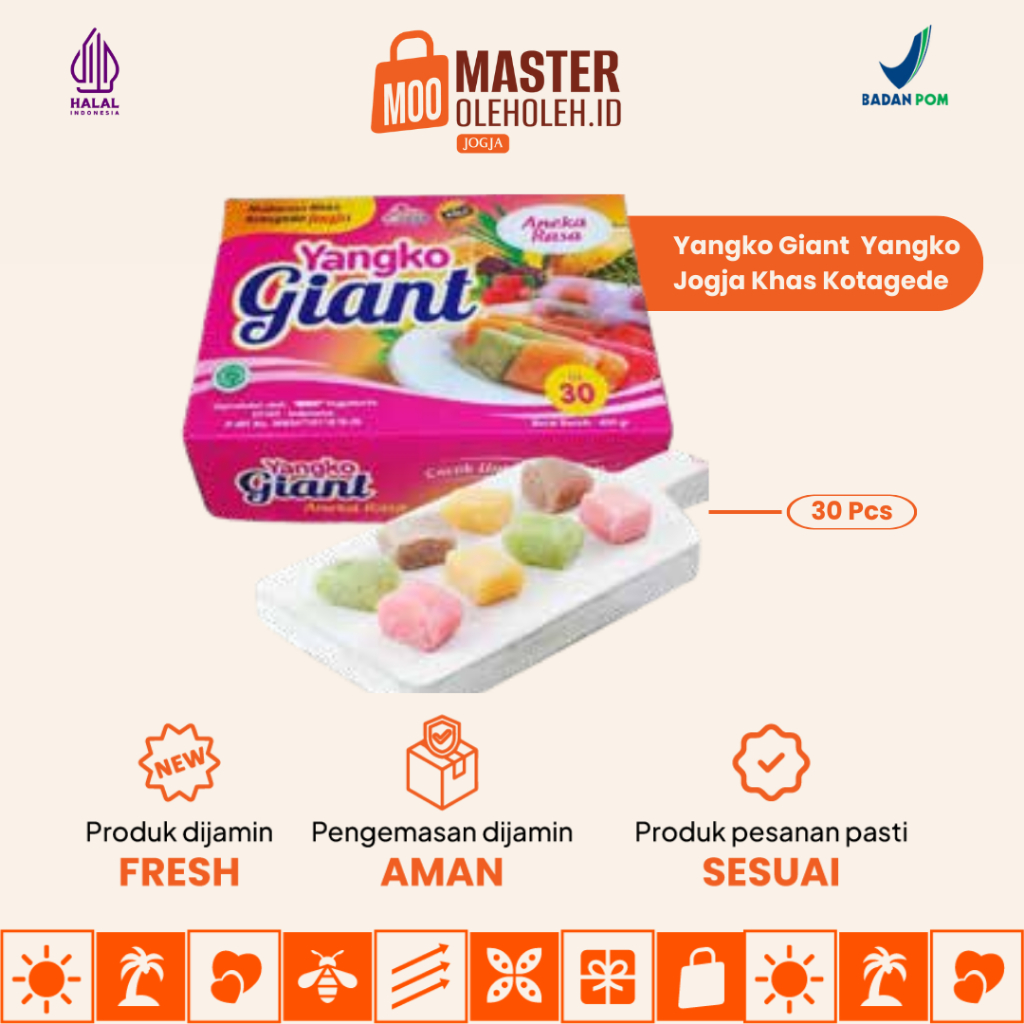 

Yangko Giant Isi 30 Yangko Jogja Khas Kotagede Yangko Aneka Rasa Gratis Dus Packing