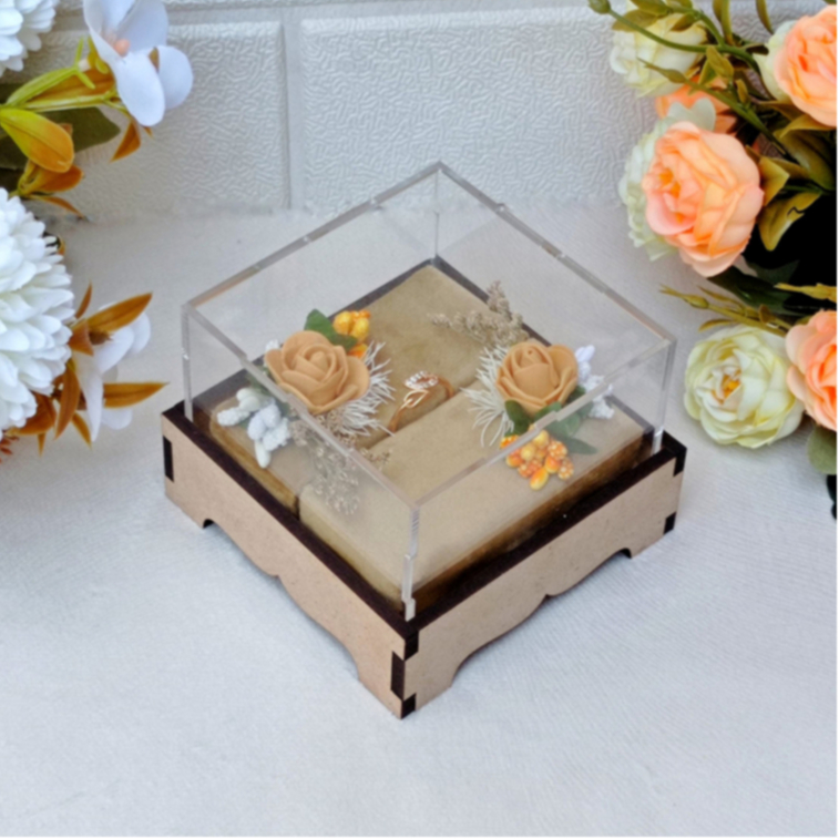 Ringbox akrilik | Kotak Cincin Tunangan | Pernikahan