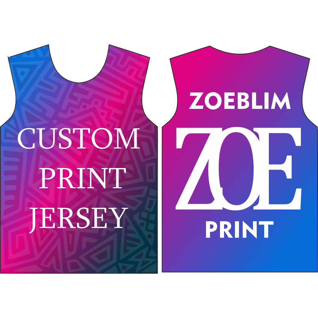 Kain Jersey Dryfit Milano sudah termasuk Jasa Print Sublim dan Press