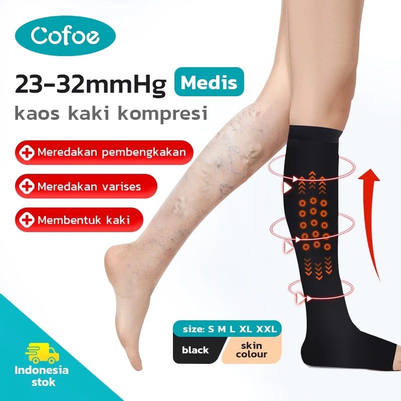 Kaos Kaki Kompresi Varises Wanita Pria Medical Compression Stocking Varises