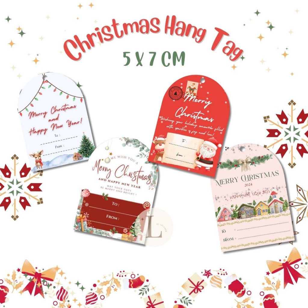 

Hang Tag Natal - Hang Tag Hampers Natal - Christmas Gift Tag - Tag Souvenir Natal