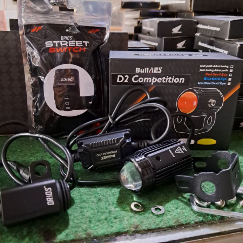 Lampu tembak D2 Lazer BULLAES SATUAN 15WATT Plus saklar ori orios premium pro bullaes