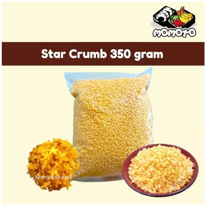 

Momoto Star Crumb Viral Breadcrumb bentuk Bintang Naget Nugget Anak 350 gram Tepung Roti