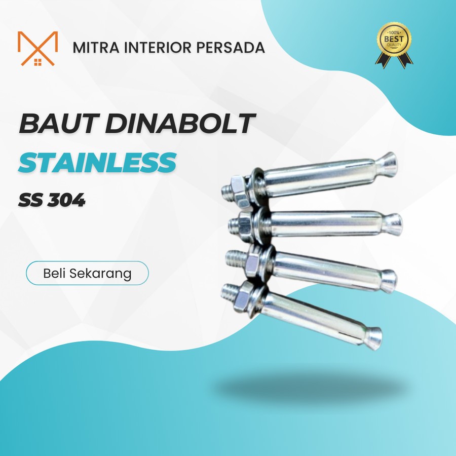 Ss 304 Baut dinabol stainless m8x70 / Dynabolt Stainless m8x70