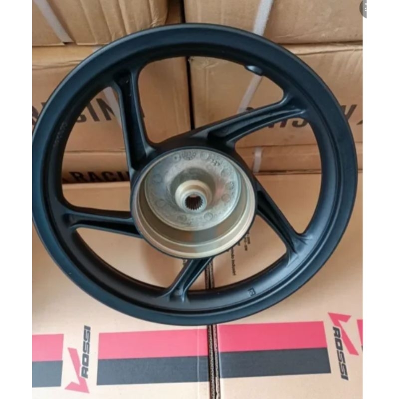 RODA VELG RACING BELAKANG MOTOR HONDA BEAT/SCOPI/VARIO 110 ,MEREK ROSSI ORIGINAL UKURAN STANDAR/VELG