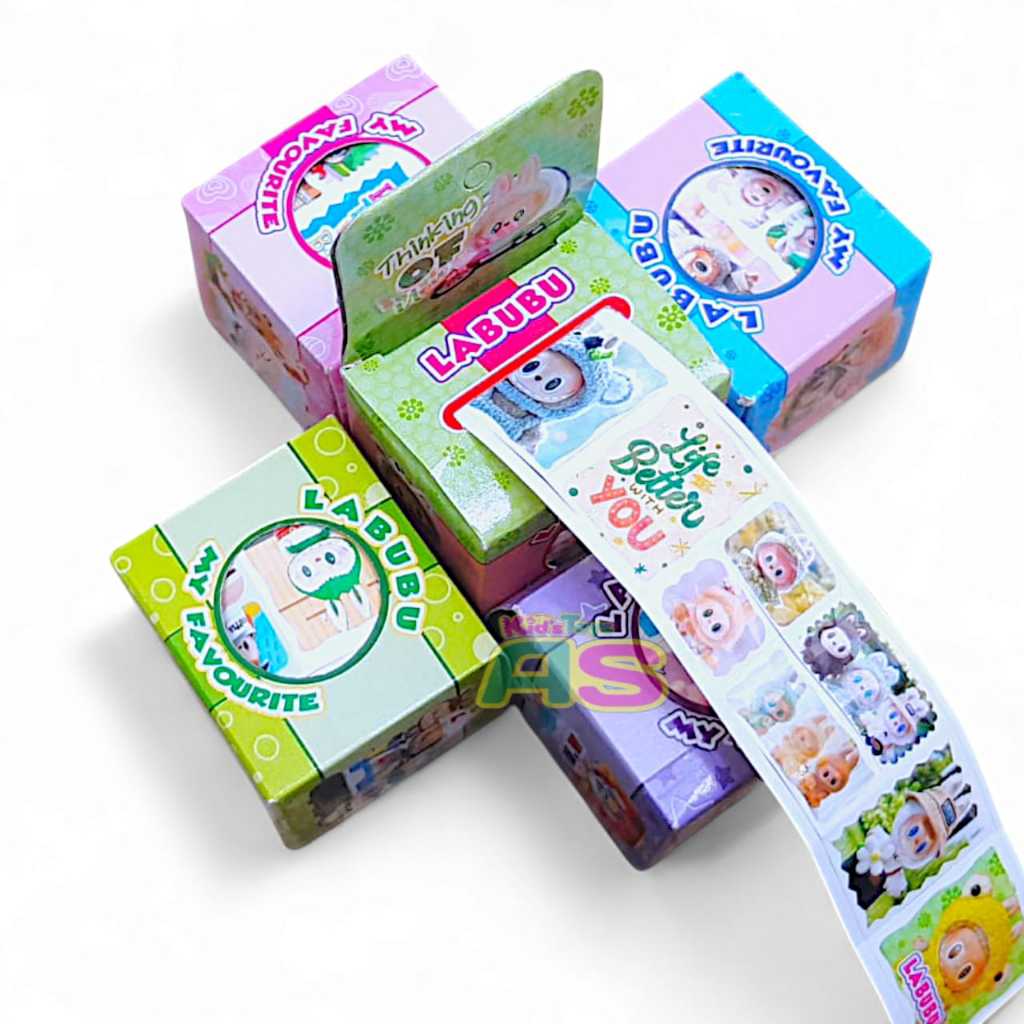 

LABUBU STIKER ROLLING / MAINAN ROLLING STIKER LABUBU / STIKER ROLL BOX LABUBU