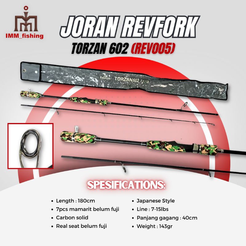 JORAN REVFORK TORZAN | Tongkat Pancing | Fishing Rod