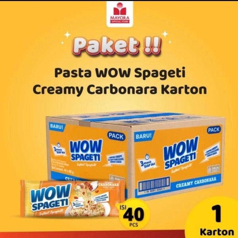 

spageti wow rasa carbonara isi 40 pcs