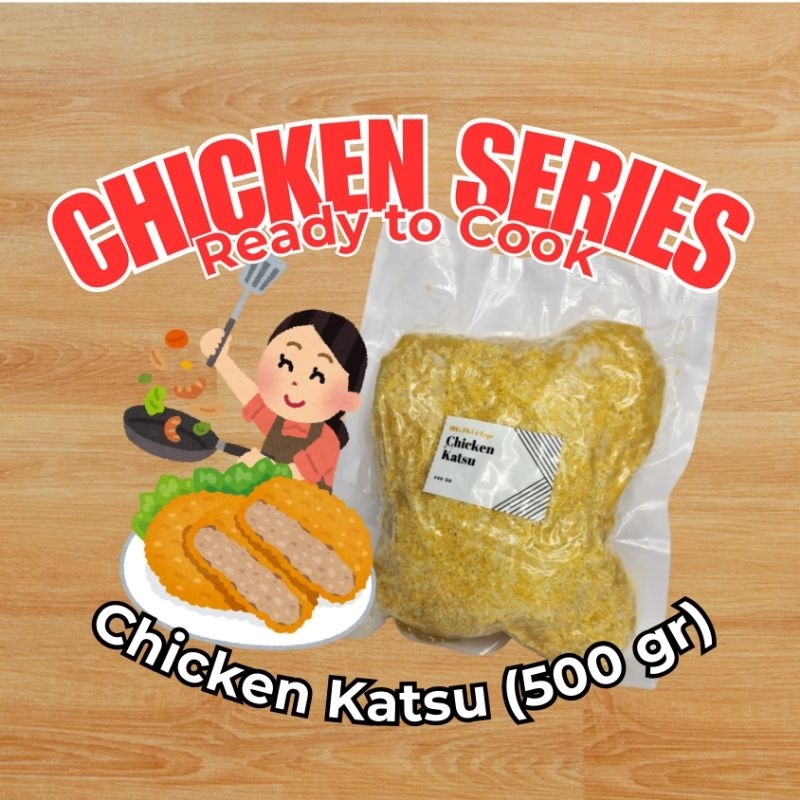 

Premium Ready to Cook Ayam Katsu Potong Chicken Katsu Beku Ayam Frozen Katsu Ayam Tepung (500 gram)