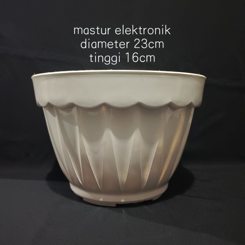 POT TANAMAN PLASTIK P25 PUTIH 23cm POT PLASTIK DIAMETER 23cm