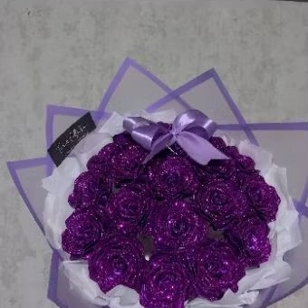 

BOUQUET PITA SATIN + GLITTER (ukuran pita2,5cm)