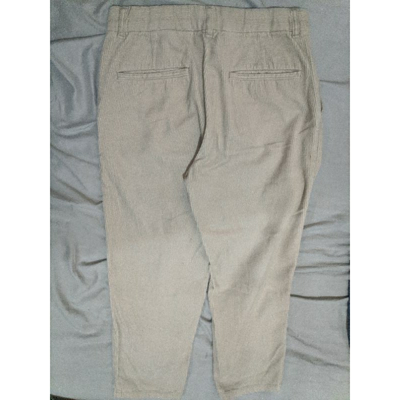 Relax Ankle Curdoroy Pants Uniqlo Beige